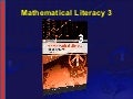 NCV 3 Mathematical Literacy Hands-On Support Slide Show - Module 2