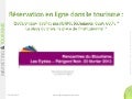 Mathieu Vadot Marketing & Tourisme - Réservations en ligne dans le tourisme - Les Eyzies 2012