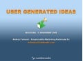 USER-CAMP: speech "User Generated Ideas" di Matteo Fantuzzi