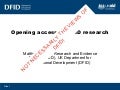 Opening access to DFID research