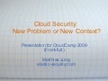 Matthias Jung   Cloud Security New Problem Or New Context
