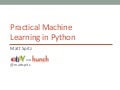 Practical Machine Learning in Python