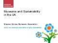 Maurice Davies, Sustainability in the UK. The Museums Association campaign.