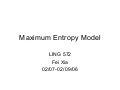 Max Entropy