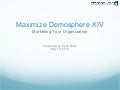 Maximize Demosphere XIV - Marketing Your Organization