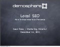 Local SEO - Maximize Demosphere XXXIII
