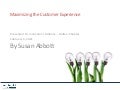Maximizing the customer experience - Innovators Alliance