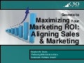 Maximizing Your Marketing ROI - Align Sales & Marketing