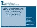 Reducing Family Homelessness in Virginia: Community and Organizational Change Grants