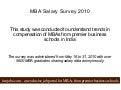 MBA Salary Survey 2010