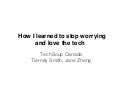 How I Learned To Stop Worrying and Love the Tech | Jane Zhang & Tierney Smith, TechSoup Canada