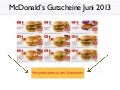 McDonalds Gutscheine Juni 2013