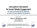 Innovative Framework for Physician Engagement via Social Media- 061912