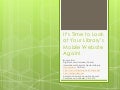 It’s Time to Look at Your Library’s Mobile Website Again! 