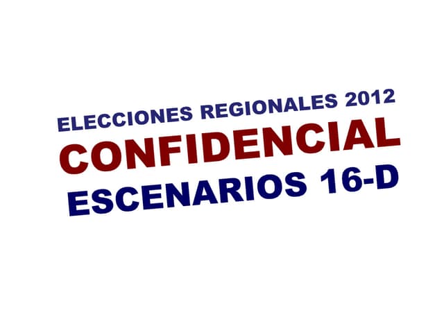 Informe Regionales 2012