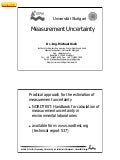 Measurement uncertainty