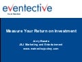Measure your Return on Investment
