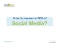 Measuring Social Media Marketing ROI