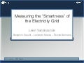 Webinar - Measuring the "Smartness" of the Electricity Grid