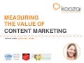 Measuring the Value of Content Marketing