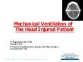 Mechanical Ventilation for Head Injury