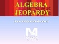 Media4Math's PowerPoint Jeopardy