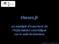 theses.fr : un exemple douverture de linformation scientifique sur le web de données