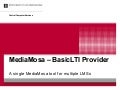 MediaMosa – BasicLTI Provider - Community day - 8 december 2011
