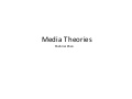 Media theories pp