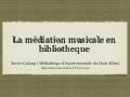 La médiation musicale en bibliothèque