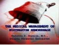 Medical management of postpartum hemorrhage pph lecture