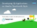 Developing Qt Applications on MeeGo Touch with Style
