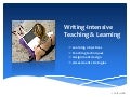 Writing-Intensive Teaching