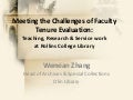 Meeting the challenges of faculty tenure evaluation