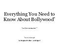 5 Minute Guide to Bollywood