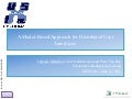 A Model-Based Approach for Distributed User Interfaces