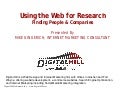 Search Tips for the Web