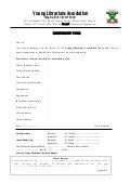 Membership Form Of Yla