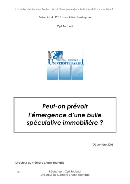 Economie immobilière