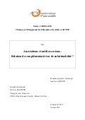 Mémoire Master II - Associations et médias sociaux : Relation de complémentarité ou de substituabilité ?
