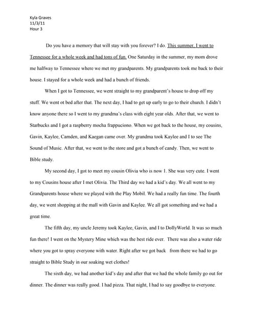 Words Essay on Memory - PreserveArticles com