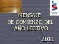 Mensaje de Bienvenida 