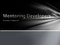 Mentoring developers