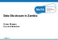 Data disclosure in Zambia