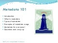 Metadata an overview