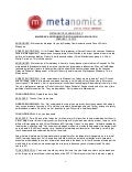 Metanomics Transcript Feb  10 2010