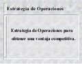 Metas y Estrategias de Operaciones