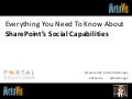 Metavis Webinar 2012 - Everything You Need To Know About SharePoints Social Capabilities