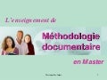 Méthodologie documentaire M1