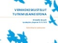 Verkkokeskustelut tutkimusaineistona